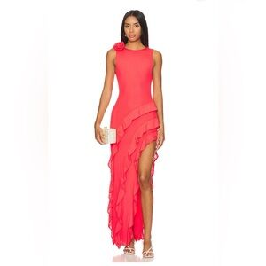NWT AFRM Airess Dress in Cherry, size XS